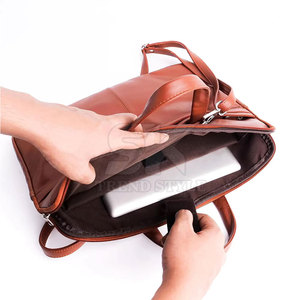 Factory Price Single Shade Leather <b>Briefcase</b> Office Business Bag New Design Leather Single Shade Brief Case - Product Image 6