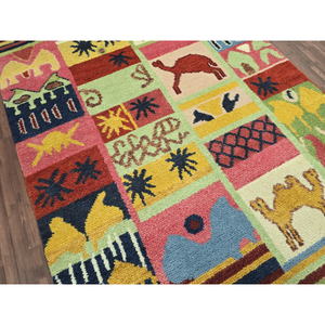 Alfombra de Diseño Marroquí Hecha a Mano de Primera Calidad, Alfombra Multicolor para Sala de Estar y Pisos del Hogar al Mejor Precio al por Mayor - Product Image 5