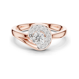 Bague pour femme en diamant de laboratoire 0,39 CT, clarté VVS-VS EF, disponible en or 18 carats, 14 carats, 10 carats et argent 925, rose, jaune, blanc - Product Image 2