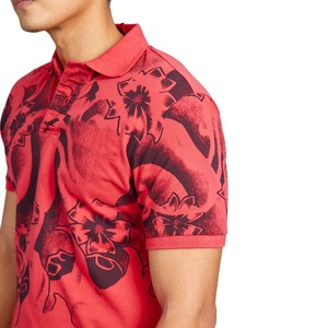 Directo de fábrica MOQ bajo Sublimated Polo Shirt Rendimiento de secado rápido Poliéster 3D Allover Sublimation Men Fitted Polo T Shirt - Product Image 4