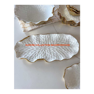 Cuenco para servir de diseño atractivo, cuenco para servir frutas de Metal dorado y blanco de la mejor calidad para accesorios de decoración del hogar - Product Image 1