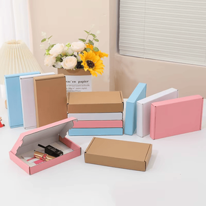 Caja de embalaje de cartón corrugado de envío Kraft marrón personalizado de alta calidad caja de correo de papel reciclable - Product Image 2