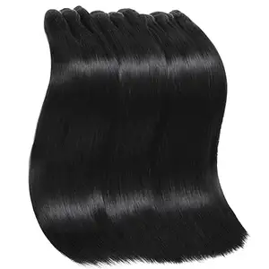 Paquete de cabello humano virgen brasileño de visón, extensión de cabello largo recto, tejido de cabello crudo de 8 a 30 pulgadas, envío rápido y gratuito