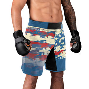 Pantalones Cortos de MMA con Logotipo Personalizado OEM, Lisos, de Alto Rendimiento, Tejido Elástico de Poliéster y Spandex, Transpirables, Personalizables - Product Image 3