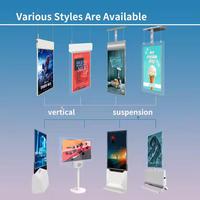 Kiosque numérique interactif à écran tactile Alihh 43 pouces, affichage publicitaire LCD transparent 1080P, système d'exploitation Android/Windows, stockage 16 Go