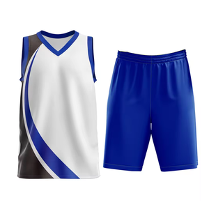 Kit de uniforme de baloncesto | Camisetas y pantalones cortos de baloncesto reversibles por sublimación Diseños únicos Uniformes de baloncesto reversibles - Product Image 1