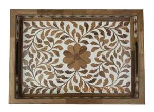 Recién llegado, equipo de catering de frutas y ensaladas de comida artesanal, bandeja de madera Rectangular para servir - Product Image 2