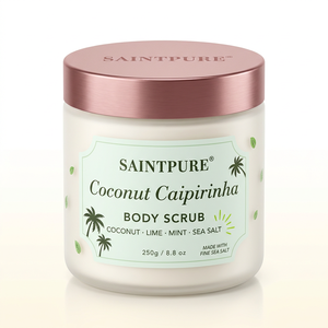 <span class=keywords><strong>Gommage</strong></span> corporel OEM Coco Citron Menthe au sel marin, exfoliant pour peaux grasses et mixtes, vente en gros 250g, marque privée - Product Image 1