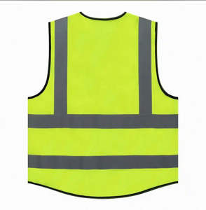 Chaleco de Seguridad Reflectante de Alta Visibilidad Tallas S-5XL para Trabajo de Construcción, Ligero, de Poliéster, con Cierre, Unisex, Ropa de Trabajo - Product Image 4