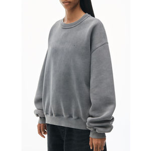 Long Sleeve <b>Crewneck</b> Casual Loose Fit Pullover Sweatshirt For Women Wholesale Cheap Price Oversized women's sweatshirt - Product Image 2