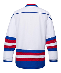 Maillot de hockey sur glace unisexe pour adultes, en polyester, entièrement sublimé, imprimé, personnalisable avec le nom de l'équipe, séchage rapide, respirant, sans manches - Product Image 4