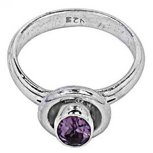 Anillo de Plata 925 con Amatista para Mujer, Joyería con Piedras Preciosas - Product Image 2