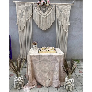 Bohemian Style Wedding Curtain Boho-Inspired <b>Wall</b> <b>Decor</b> for Weddings - Product Image 2