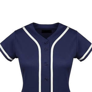 Camiseta de Béisbol Blanca Lisa para Mujer, Camisetas Deportivas de Secado Rápido para Uniformes de Softbol, 100% Poliéster, Servicio OEM - Product Image 5