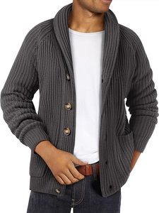 Nouveauté 2024 Pull en tricot fin chaud pour homme, respirant, col rond, avec couleurs contrastées pour l'hiver - Product Image 6