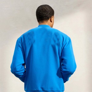 Stylish Men's Fleece Varsity <b>Jacket</b> Durable and <b>Warm</b> Ideal for Outdoor Activities and Layering - Product Image 2
