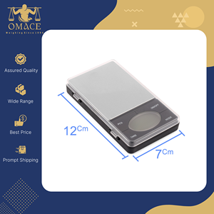 Balance de poche numérique à rétroéclairage LCD alimentée par pile, en plastique ABS, capacité 500g, pour bijoux, avec couvercle, vente en gros personnalisée - Product Image 2