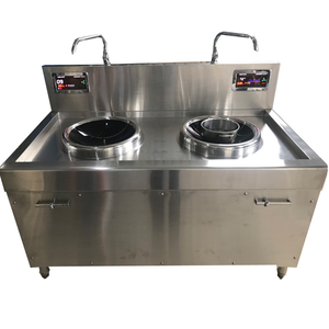 Wok à gaz à 2 brûleurs Machines de cuisine électriques avec ventilateur Garantie 1 an pour les hôtels au Vietnam - Product Image 1