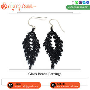 Suministro al por mayor de elegantes pendientes colgantes de moda para mujer hechos a mano con elegantes cuentas de vidrio para compradores globales - Product Image 4