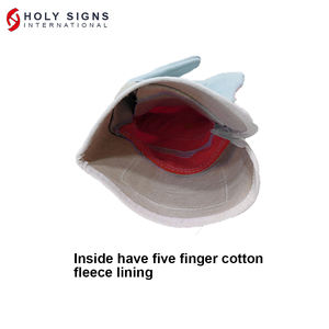 Gants de sécurité de protection EPI en cuir de haute qualité Gants de travail robustes Couleur marron Doublure en nylon Mécanique Alimentation en plein air - Product Image 4