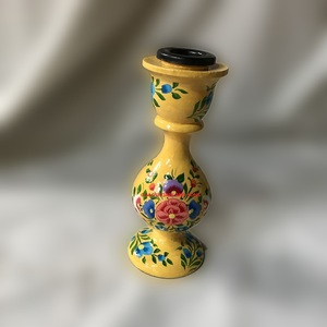 Ilumina tu decoración navideña Pintura a mano Kashmiri Paper Mache Portavelas de madera para comedor y sala de estar Elegancia - Product Image 2