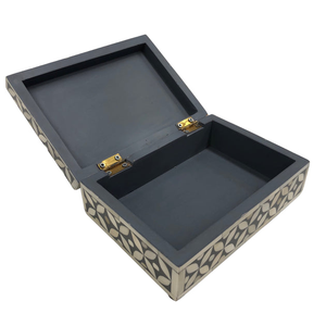 Handmade Modern Luxury Mother Pearl Inlay Jewelry <b>Box</b> Elegant Storage Display <b>Trinket</b> <b>Box</b> - Product Image 4