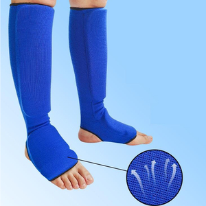 Espinilleras Elásticas de Protección Profesional 2025 con Cierre de Velcro para Kickboxing, Muay Thai, MMA, Karate, Taekwondo, Calcetines de Sparring - Product Image 5