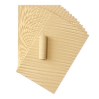 Kit de Fabricación de Velas de Cera de Abeja DIY para Niños, Color Marfil, 48+ Hojas de Colores de Lujo, Juguete Educativo Sotacandlemarket K2