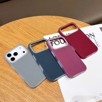 Funda de Teléfono TPU de Lujo en Colores Pastel para 17/16/15/14/13/12/11 Pro Max, Acabado Mate Antichoque, Tacto Suave, Diseño de Paisaje Urbano