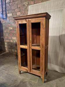 Modern Antique Luxury Classic <b>Vintage</b> Medium Size Elegant Blue Solid Wood Almirah Kitchen <b>Cabinets</b> - Product Image 3