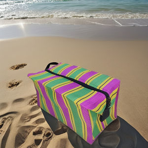 กระเป๋าเครื่องสำอางทำจากไนลอน PP แบบมีซิปสามารถนำกลับมาใช้ใหม่ได้เป็นมิตรต่อสิ่งแวดล้อมขนาดใหญ่ - Product Image 1