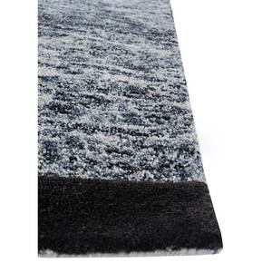 Alfombra de Lana y Viscosa Tejida a Mano en Gris y Negro con Patrón Abstracto para Decoración de Sala de Estar TNQ-3232 - Product Image 4