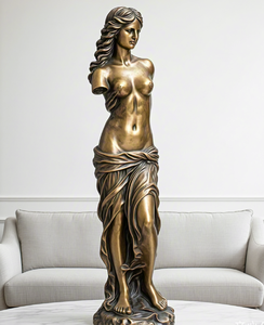 Латунная скульптура ангела-феи на заказ, литье из металла, гравировка, высокотемпературная окраска и декоративная отделка - Product Image 3