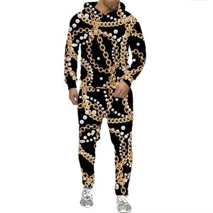 Survêtement de sport d'hiver en polyester/coton avec impression par sublimation, nouvelle tendance pour hommes - Product Image 4