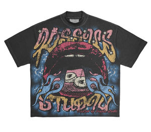 Camiseta para hombre, camisetas de manga corta ajustadas de Hip Hop a la moda, camisetas de calidad para hombre, camisetas de gran tamaño, ropa para hombre - Product Image 2