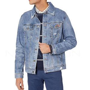 Vestes en jean pour hommes taille OEM Top haute qualité logo personnalisé vente en gros fabricant haut nouveau style meilleur matériel avec prix bas - Product Image 1