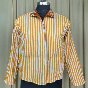 เสื้อแจ็คเก็ตกำมะหยี่สีน้ำตาลปักลายดอกไม้สไตล์โบฮีเมียนย้อนยุค ไซส์ฟรี XL ปักมือ  แบบเปิดด้านหน้า  เสื้อคลุมและเสื้อคลุมสำหรับฤดูหนาว - Product Image 5