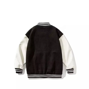 Venta al por mayor por encargo de alta calidad de béisbol Letterman bordado Streetwear chaqueta de invierno chaqueta de bombardero Varsity para los hombres - Product Image 6