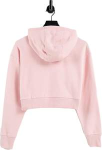 Novedades Top corto personalizado para mujer Sudaderas con capucha Ropa informal de ajuste relajado con logotipo frontal para invierno - Product Image 5