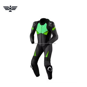 ชุดแข่งรถมอเตอร์ไซค์หนัง/คอร์ดูร่าแบบใหม่สำหรับผู้ชายและผู้หญิง สีดำน้ำเงิน ชุดแบบชิ้นเดียว กันลม กันน้ำ ระบายอากาศได้ดี - Product Image 3