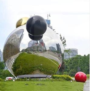 Esfera Hueca de Acero Inoxidable para Decoración Exterior, para Espacios Arquitectónicos, Escultura Urbana Coleccionable de Primera Calidad para Eventos - Product Image 2