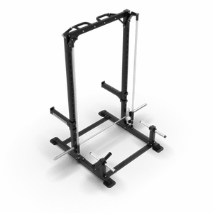 QLI QSRF01 Power Squat Rack, Estructura de Entrenamiento de Fuerza Comercial con Niveles Ajustables para Entrenamiento con Barra y Acondicionamiento Físico en Gimnasio - Product Image 1