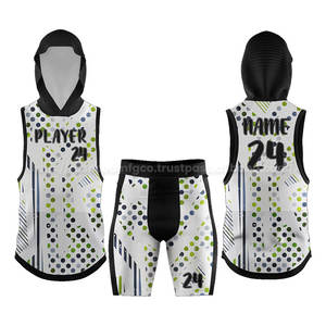 Custom <b>Sublimated</b> Compression 7-on-7 Football Uniform Set Includes Jerseys <b>Hoodie</b> For Summer Flag Footballs - Product Image 1