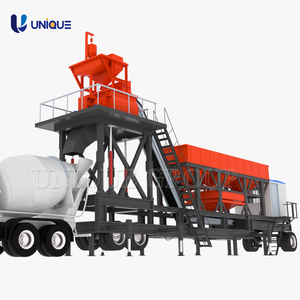 Hydraulic Lifting Mobile Batch ing Plant Neuankömmling Kleine tragbare Transport beton anlage zum Verkauf - Product Image 1