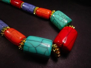 Collar de Cuentas Hecho a Mano en India, Nuevo Diseño de Moda, Cuentas de Resina de Coral para Mujer, Regalo para Fiesta y Boda, Diseño de Cruz Europea - Product Image 5