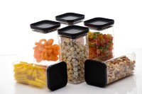 Conteneur de stockage hermétique en plastique de qualité alimentaire de 1100 ml avec bouton poussoir, sans BPA, compatible lave-vaisselle et congélateur, vente en gros pour la cuisine