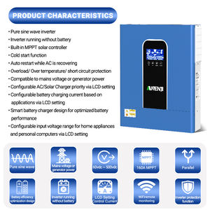 ขาย anenji 11KW อินเวอร์เตอร์พลังงานแสงอาทิตย์ไฮบริด3 EU 380ไฮบริด11กิโลวัตต์11000วัตต์ ANJ-11KW-48V-WIFI-P อินเวอร์เตอร์ไฮบริด - Product Image 5