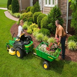 กล่องเก็บหญ้ากันลื่น คุณภาพดี ราคาสุดคุ้ม รถแทรกเตอร์ John Deere 4x4 รุ่น Johhn-Deer3 X950R DIY เครื่องยนต์ 5.5 แรงม้า 173 ซีซี พร้อมเครื่องตัดหญ้าแบบเหล็ก 100 ลิตร - Product Image 6