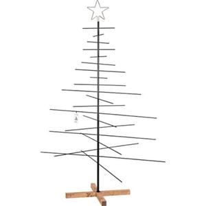 Décoratif Arbre de Noël Ornements Table Affichage Décoration Intérieure Métal Arbre Artificiel Artisanat Noir Enduit Arbre Accent S/2 - Product Image 3