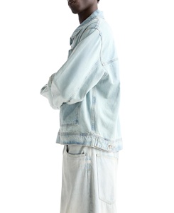 Logo personnalisé Veste en denim de coton sergé de nylon de qualité supérieure Vêtements de rue décontractés pour l'extérieur avec toile lavée pour la saison d'hiver - Product Image 6